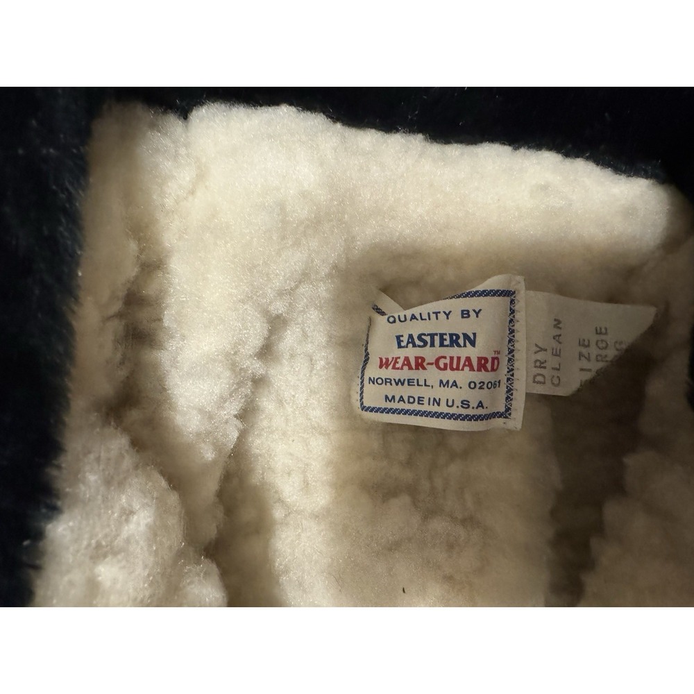 Vtg NWT Wear Guard Eastern Uniforms NEW Fleece Inside Blue Nylon Out Sz L Tub7 - Picture 8 of 8